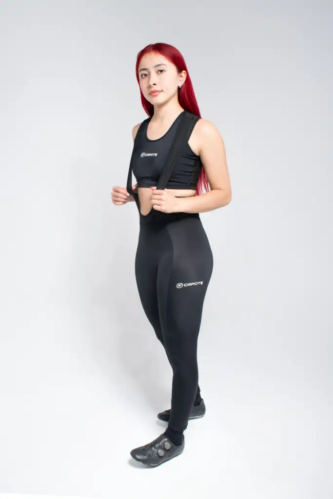 1 – LICRA DE CICLISMO LIGHT LARGA NEGRA – MUJER