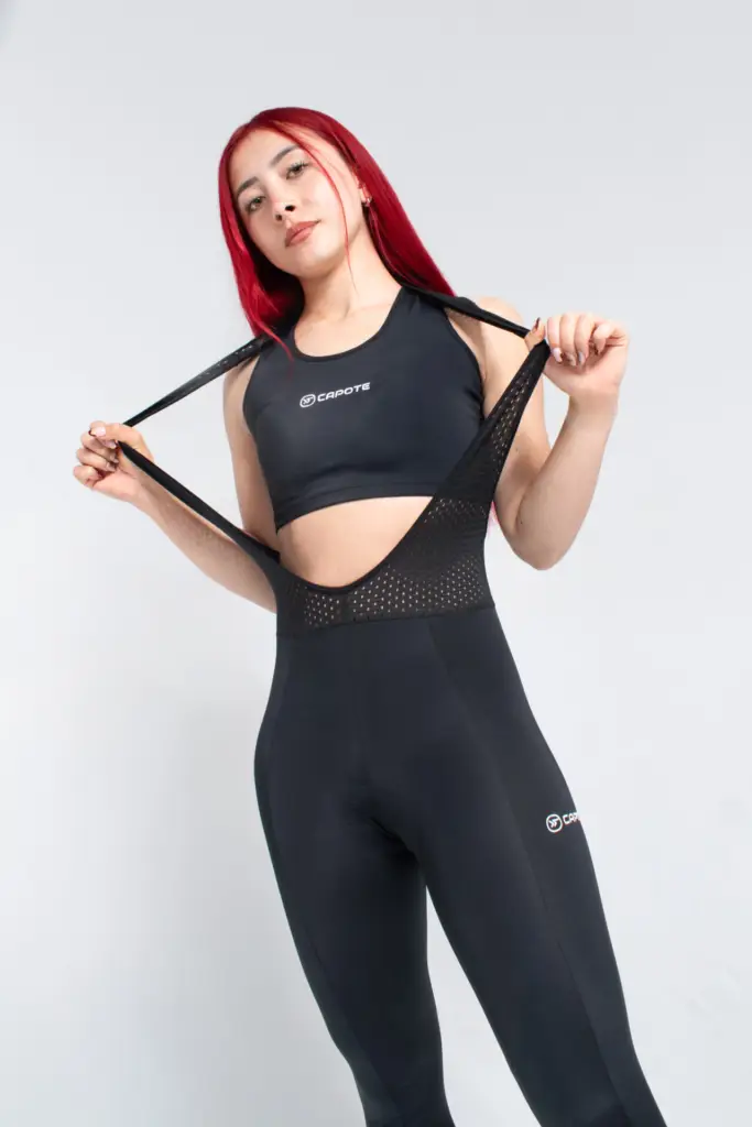 2 – LICRA DE CICLISMO LIGHT LARGA NEGRA – MUJER