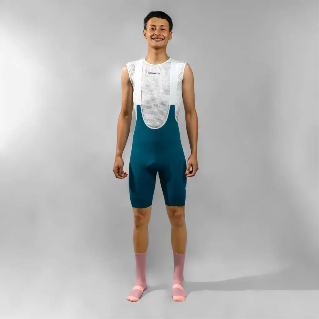 2.-UNIFORME-DE-CICLISMO-BIB-SHORST-TEAL-HOMBRE-PANTALONETA-DE-CICLISMO-TEAL-CAPOTE-LICRA-DE-CICLISMO-FRENTE-CAPOTE-jpg