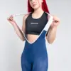 3. LICRA DE CICLISMO PLUS LARGA AZUL – CAPOTE – MUJER