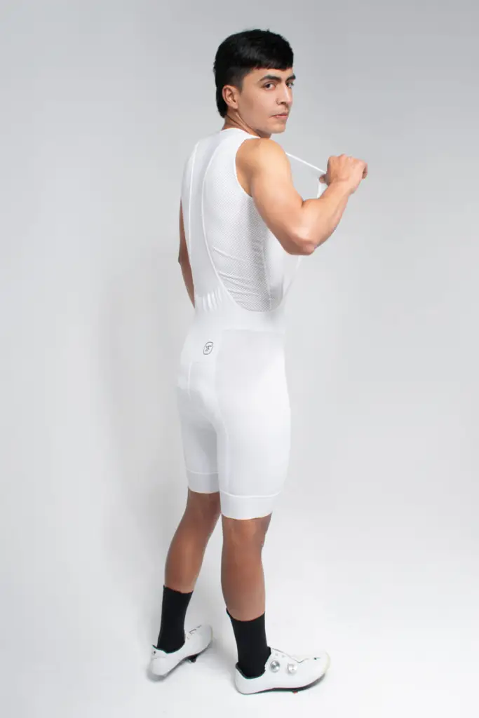 4 – LICRA DE CICLISMO PLUS CORTA BLANCA – HOMBRE