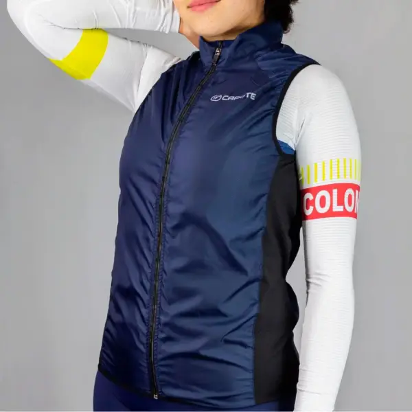 Chaleco Rompevientos Dama Azul