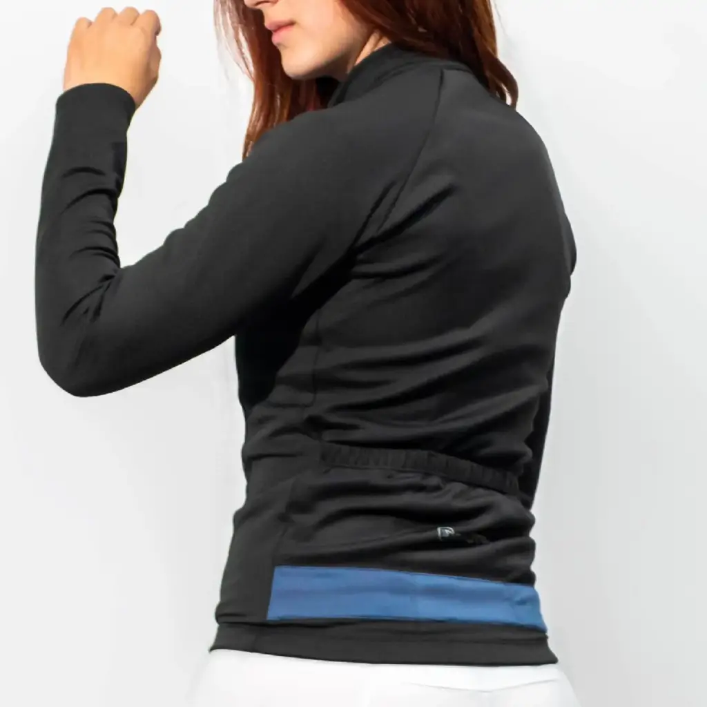 CHAQUETA-DAMA-TERMICA-K2-LINE-BLUE-DE-CICLISMO-ESPALDA