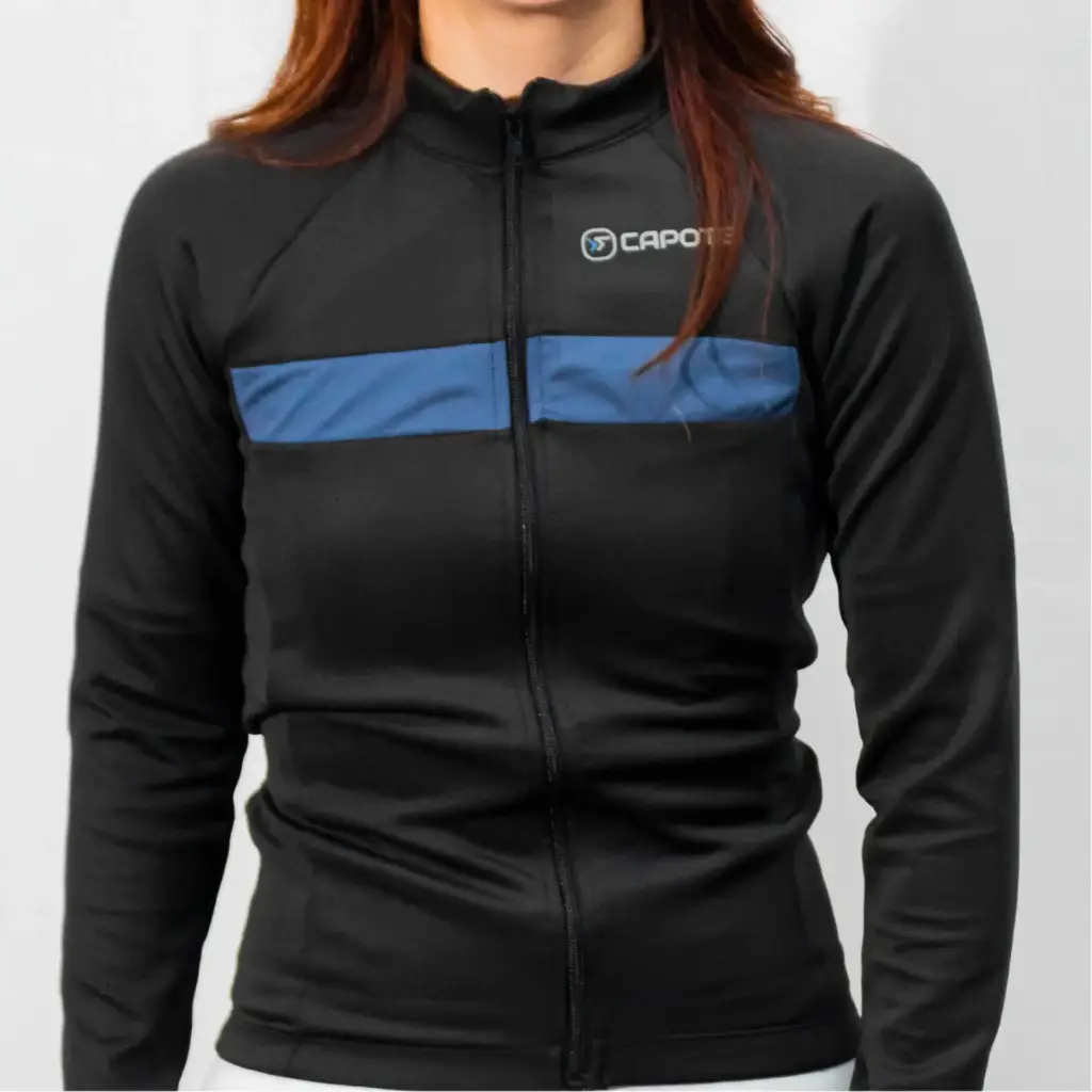 CHAQUETA-DAMA-TERMICA-K2-LINE-BLUE-DE-CICLISMO-FRENTE