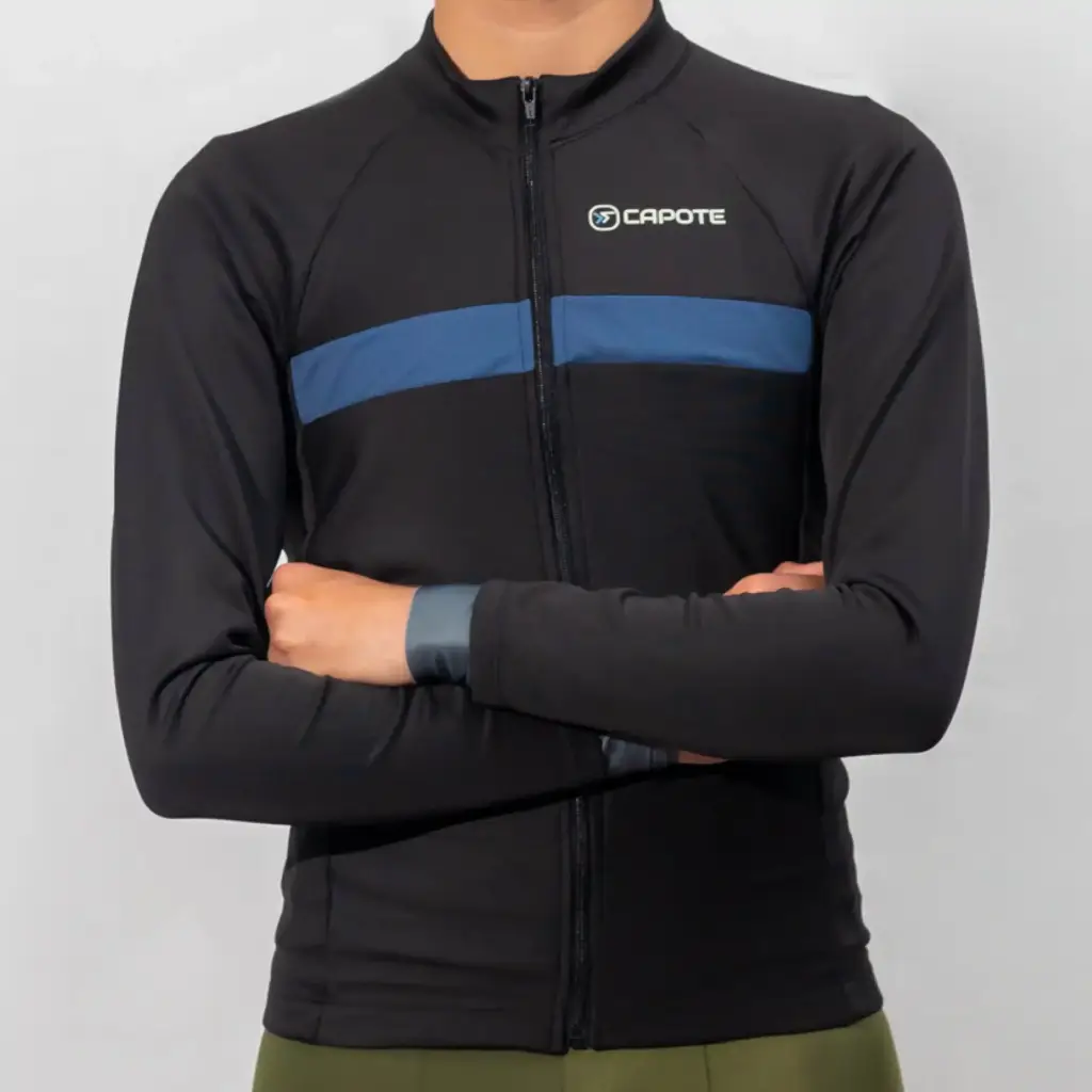 CHAQUETA-HOMBRE-TERMICA-K2-LINE-BLUE-DE-CICLISMO-FRENTE
