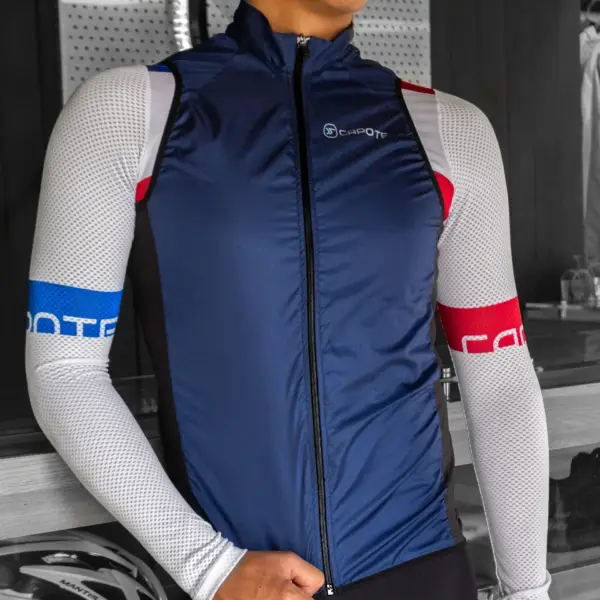Chaleco Rompevientos Caballero Azul
