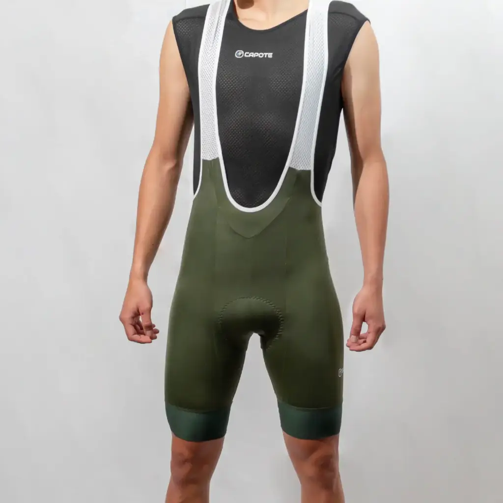 Licra-Hombre-Corta-Premium-Plus-Verde-Delantera