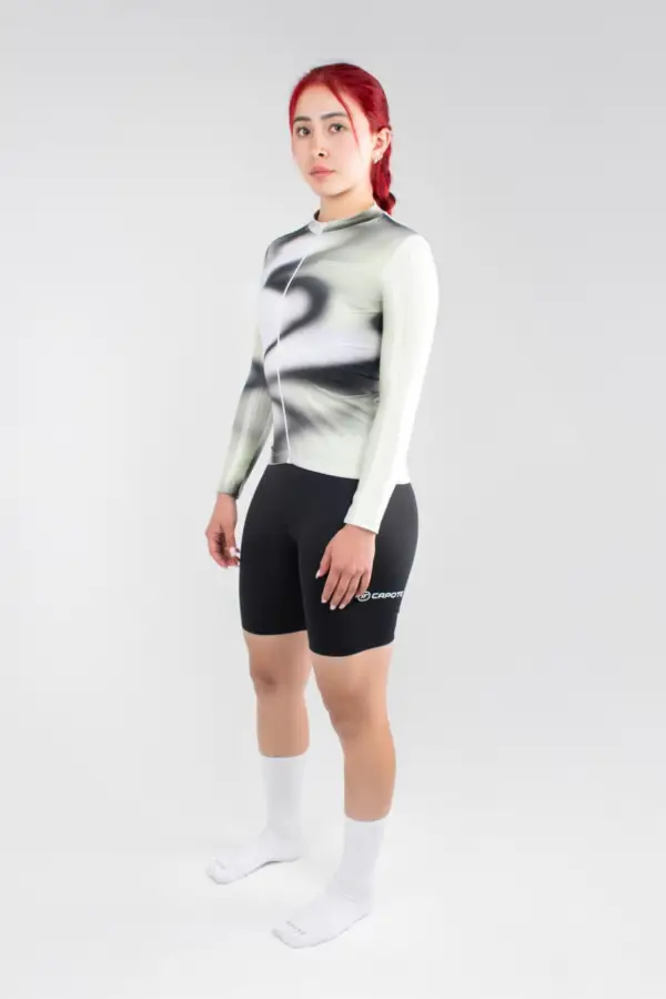 Jersey de Ciclismo Phantom Manga Larga Mujer