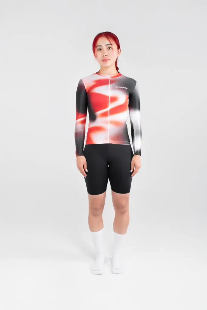 3. JERSEY DE CICLISMO NEBULA INFERNO – CAPOTE – MANGA LARGA – MUJER – FRENTE