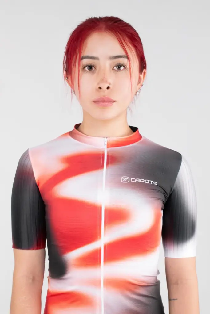 4. JERSEY DE CICLISMO NEBULA INFERNO – CAPOTE – MANGA LARGA – MUJER – FRENTE