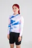 6. JERSEY DE CICLISMO NEBULA AURORA – CAPOTE – MANGA LARGA – MUJER – FRENTE