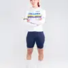 1. JERSEY DE CICLISMO COLOMBIA – CAPOTE – MANGA LARGA – MUJER – FRENTE