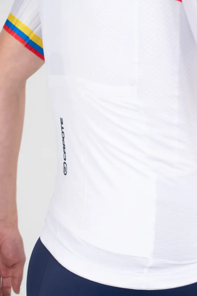 4. JERSEY DE CICLISMO COLOMBIA – CAPOTE – MANGA CORTA – HOMBRE – BOLSILLO