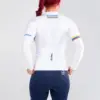 7. JERSEY DE CICLISMO COLOMBIA – CAPOTE – MANGA LARGA – MUJER – ESPALDA