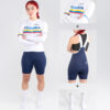 JERSEY COLOMBIA MANGA LARGA + LICRA ÉLITE AZUL + MEDIAS SNOW - MUJER
