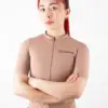 1 – JERSEY DE CICLISMO BROWN CAPOTE -MUJER