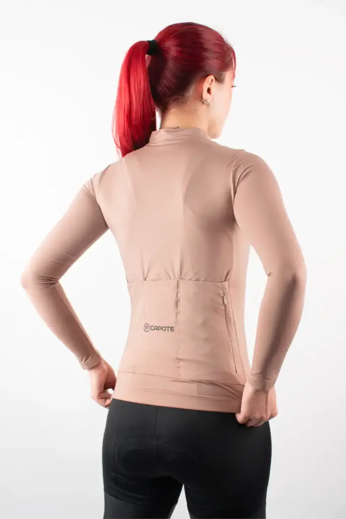 7 – JERSEY DE CICLISMO BROWN CAPOTE – LARGO -MUJER