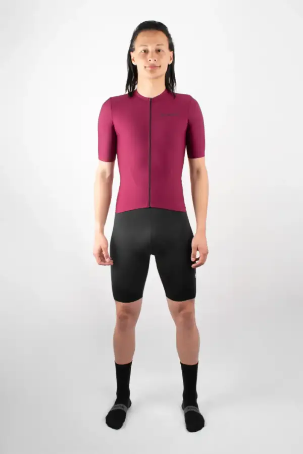 Jersey de Ciclismo Purple Manga Corta Hombre