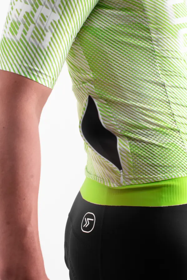 Jersey de Ciclismo Flux Lemon Manga Corta Hombre