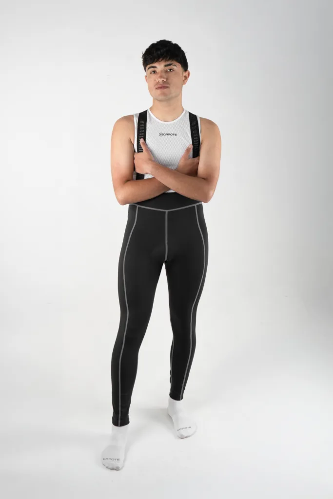 Licra de Ciclismo Vertice Negra Larga Hombre