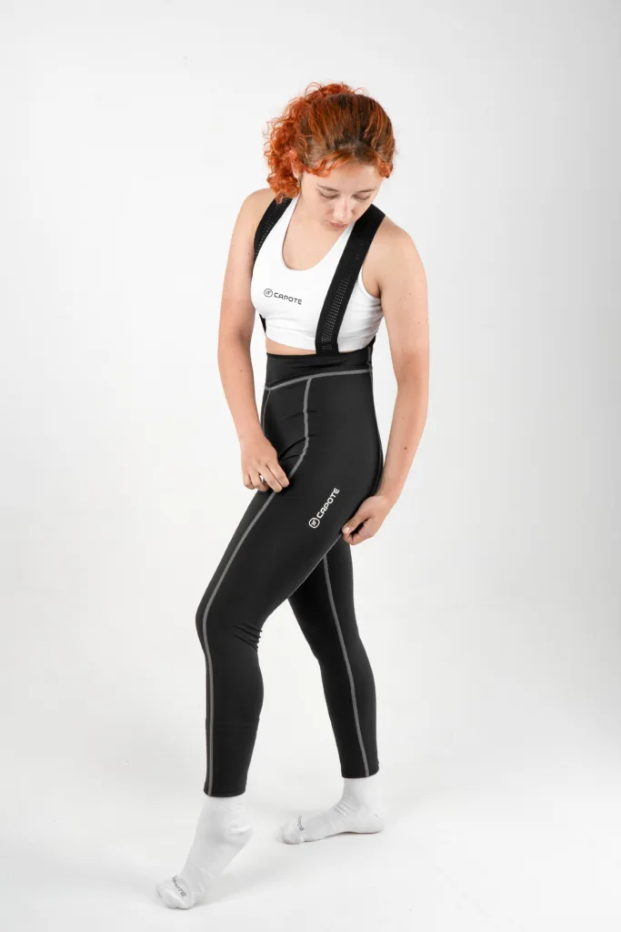 Licra de Ciclismo Vertice Negra Larga Mujer